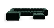 Tufted Sectional Sofa - Large Left Corner