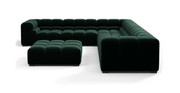 Tufted Sectional Sofa - Large Left Corner