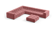 Tufted Sectional Sofa - Large Left Corner