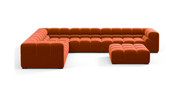 Tufted Sectional Sofa - Large Left Corner