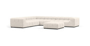 Tufted Sectional Sofa - Large Left Corner