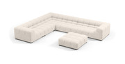 Tufted Sectional Sofa - Large Left Corner