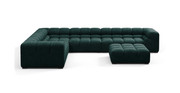 Tufted Sectional Sofa - Large Left Corner