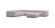 Tufted Sectional Sofa - Large Left Corner