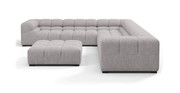 Tufted Sectional Sofa - Large Left Corner