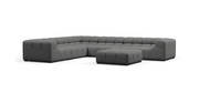 Tufted Sectional Sofa - Large Left Corner