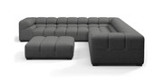 Tufted Sectional Sofa - Large Left Corner