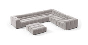 Tufted Sectional Sofa - Large Right Corner