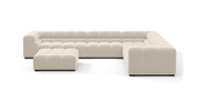 Tufted Sectional Sofa - Large Right Corner