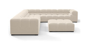 Tufted Sectional Sofa - Large Right Corner