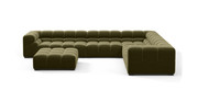 Tufted Sectional Sofa - Large Right Corner