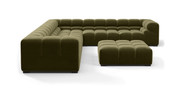 Tufted Sectional Sofa - Large Right Corner
