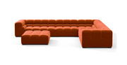 Tufted Sectional Sofa - Large Right Corner