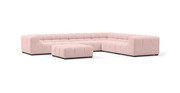 Tufted Sectional Sofa - Large Right Corner