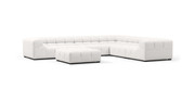 Tufted Sectional Sofa - Large Right Corner