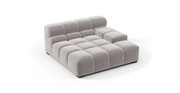Tufted Sectional Sofa - Deep Large Right Arm