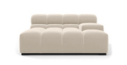 Tufted Sectional Sofa - Deep Large Right Arm