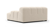 Tufted Sectional Sofa - Deep Large Right Arm