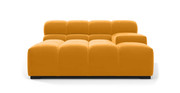 Tufted Sectional Sofa - Deep Large Right Arm