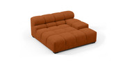 Tufted Sectional Sofa - Deep Large Right Arm