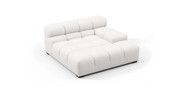 Tufted Sectional Sofa - Deep Large Right Arm