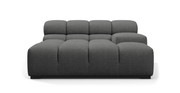 Tufted Sectional Sofa - Deep Large Right Arm