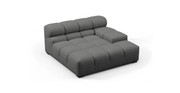 Tufted Sectional Sofa - Deep Large Right Arm