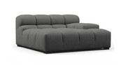 Tufted Sectional Sofa - Deep Large Right Arm