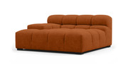Tufted Sectional Sofa - Deep Large Left Arm