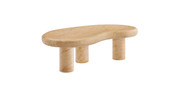 Madison Indoor/Outdoor Patio Faux Travertine Coffee Table