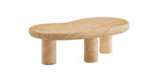 Madison Indoor/Outdoor Patio Faux Travertine Coffee Table