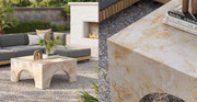 Lexington Indoor - Outdoor Patio Arched Concrete Coffee Table