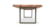 Orchard Pewter Aluminum U Base Wooden Dining Table
