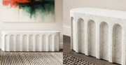 Metropolis Modern Indoor/Outdoor Concrete Bench