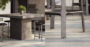 Wooster Marble Contemporary Counter Stool