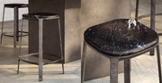 Wooster Marble Contemporary Counter Stool