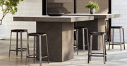 Wooster Marble Contemporary Counter Stool