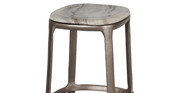 Wooster Marble Contemporary Counter Stool
