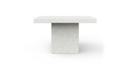 Fulton Brutalist 59" Square Counter Height Concrete Dining Table