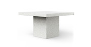 Fulton Brutalist 59" Square Counter Height Concrete Dining Table