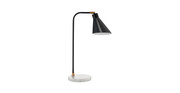 Zeno Marble Task Lamp with Iron Shade