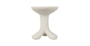 Laramy White Fiber Cement Side Table