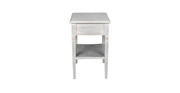 Oxford White Wash 1-Drawer Side Table