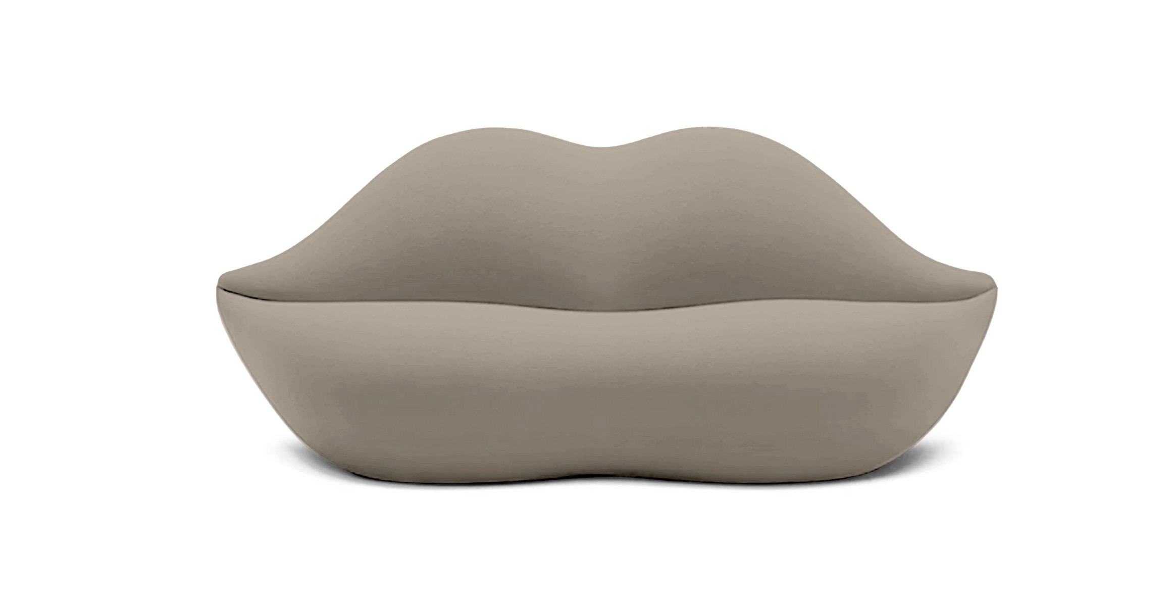 beige bocca lips pop art outdoor sofa