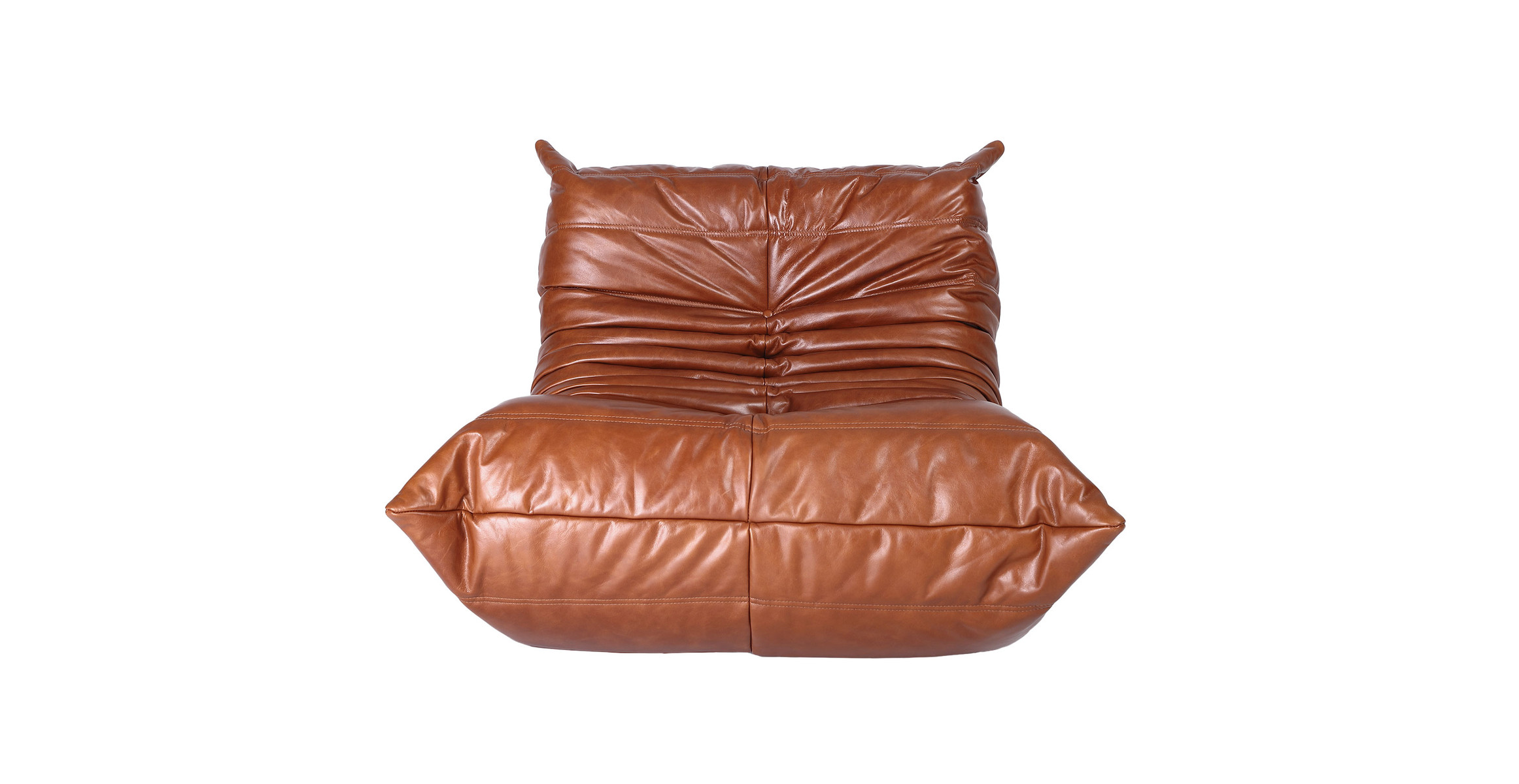 Michel Ducaroy Fireside Leather Lounge Chair