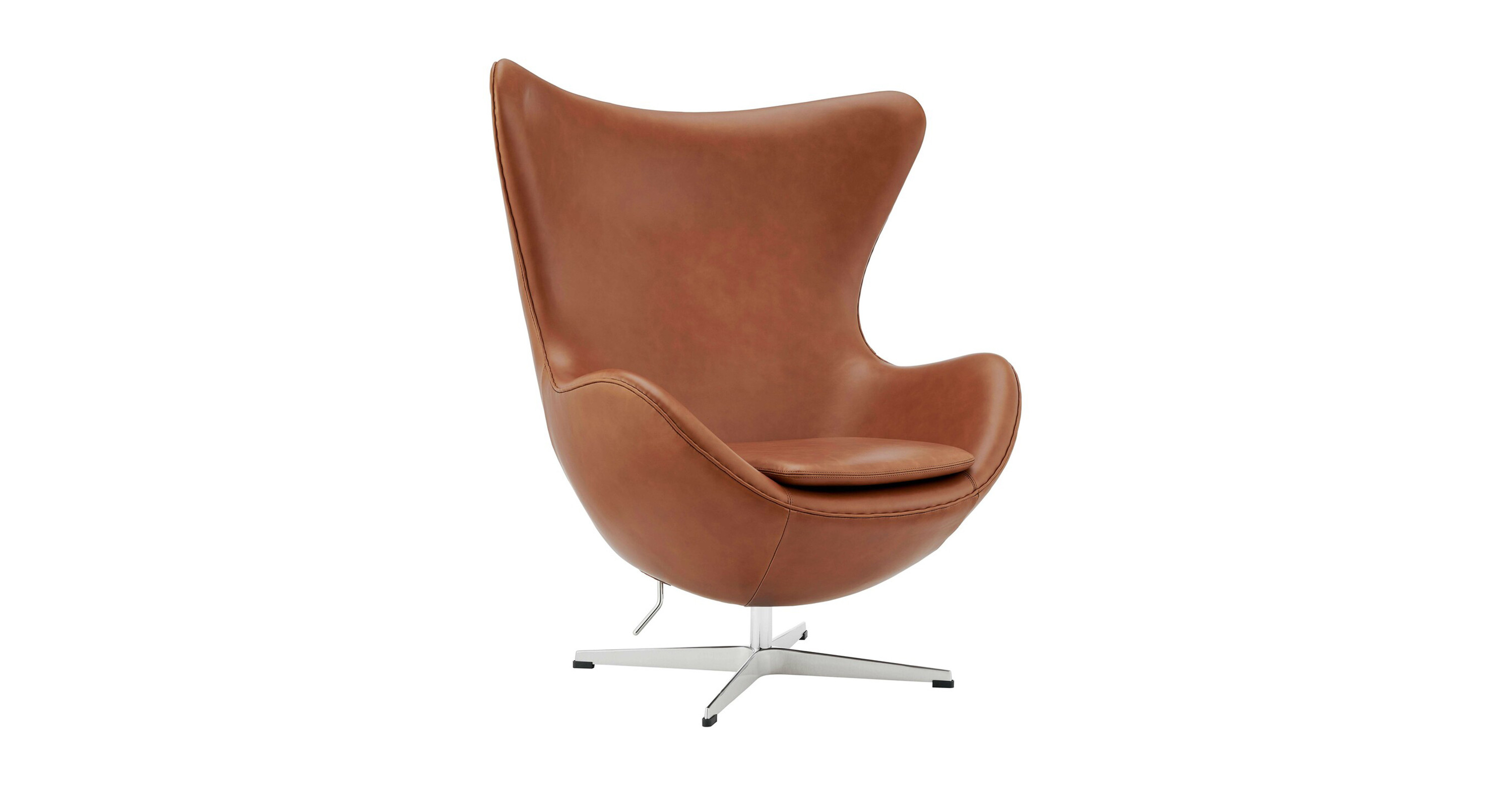 manhattan home design egg chair brown premium leather