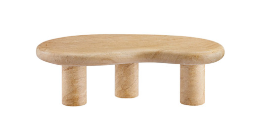 Madison Indoor/Outdoor Patio Faux Travertine Coffee Table