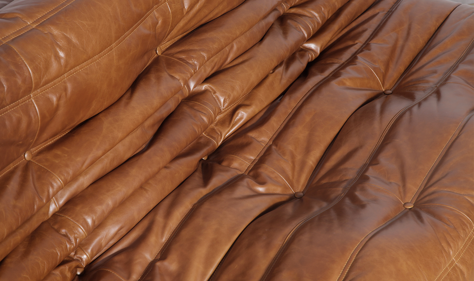 Michel Ducaroy Modular Leather Sofa Set