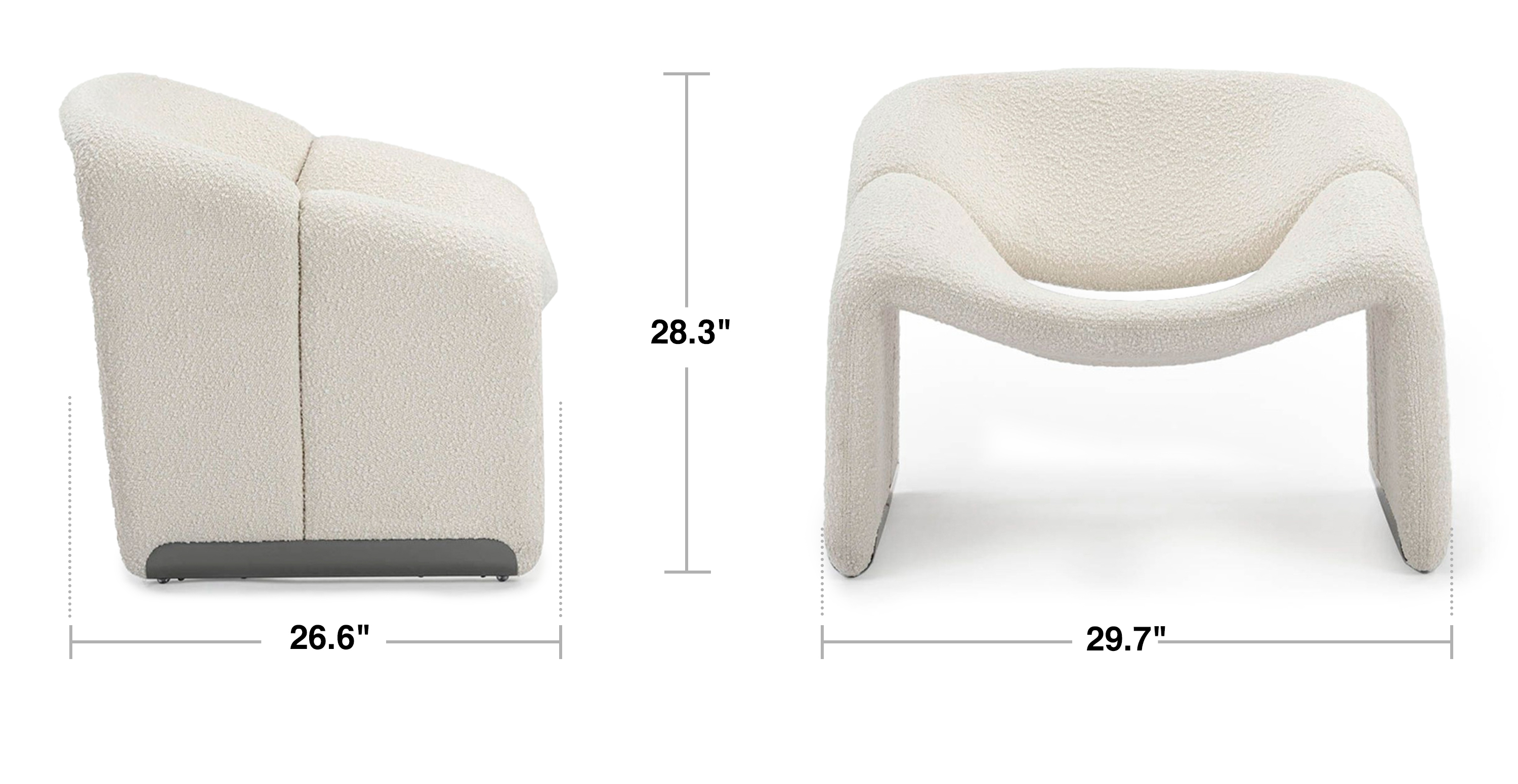 Groovy Modern Boucle Chair