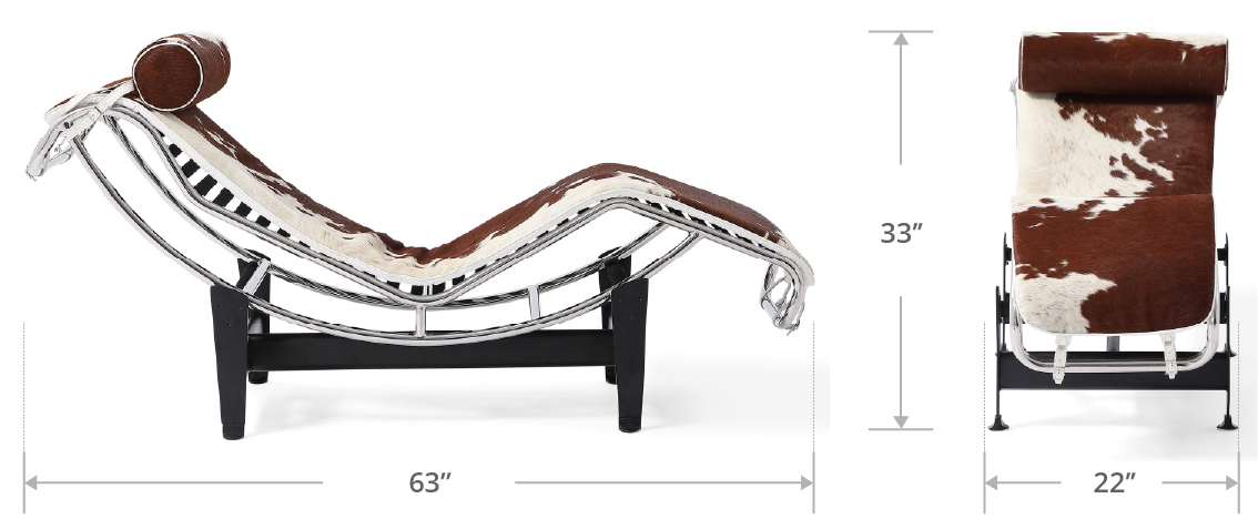 Le Corbusier Lounge Chair | Luxury Recliner with Headrest